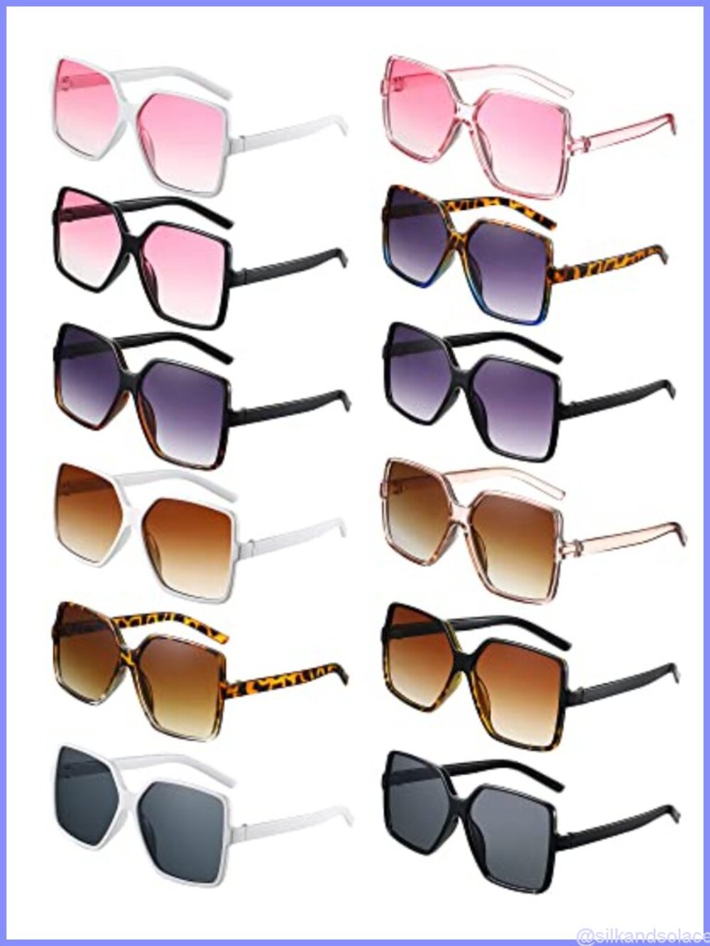 Oversized Polarized Sunglasses for Women Retro Wrap Full Frame UV